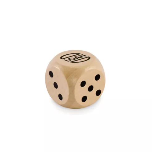Schima wooden dice 3cm dia DADIN