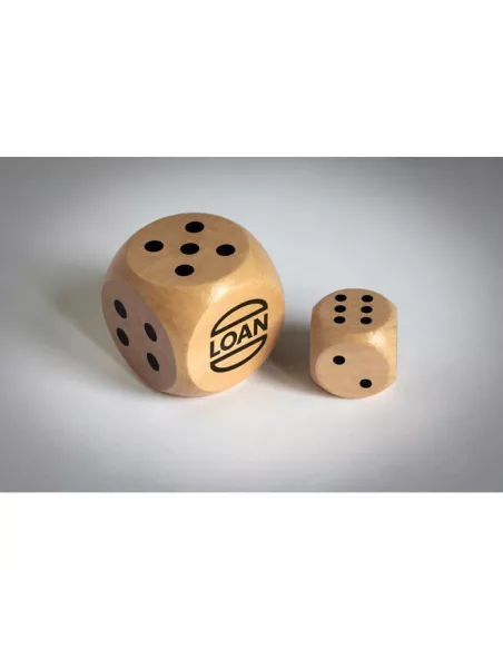 Schima wooden dice 3cm dia DADIN
