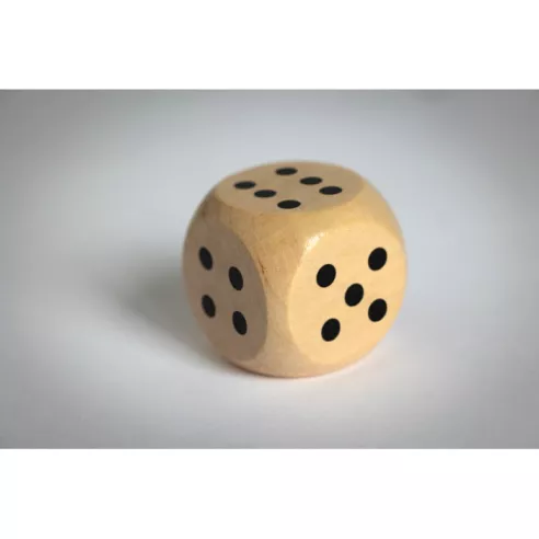Schima wooden dice 3cm dia DADIN