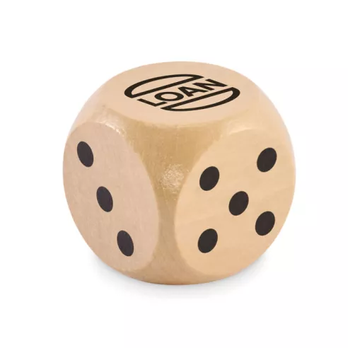 Schima wooden dice 5cm dia DADO