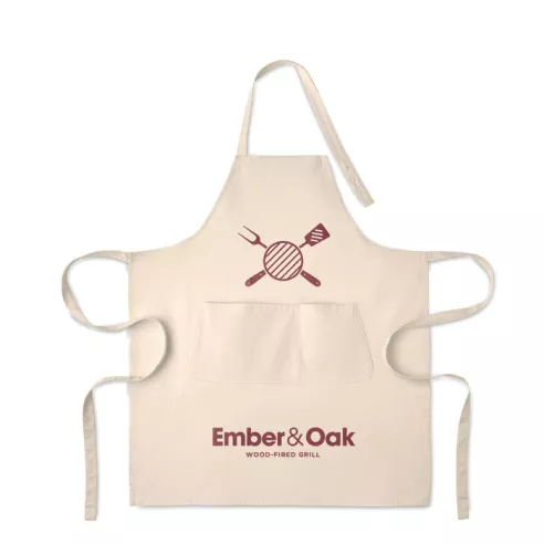 Organic cotton apron 240 gr/m² GAMMA COLOUR