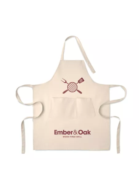 Organic cotton apron 240 gr/m² GAMMA COLOUR