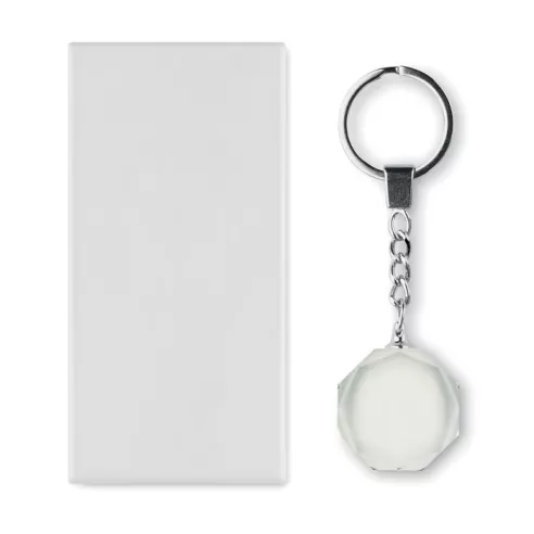 Glass round award key ring ROUNDWARD