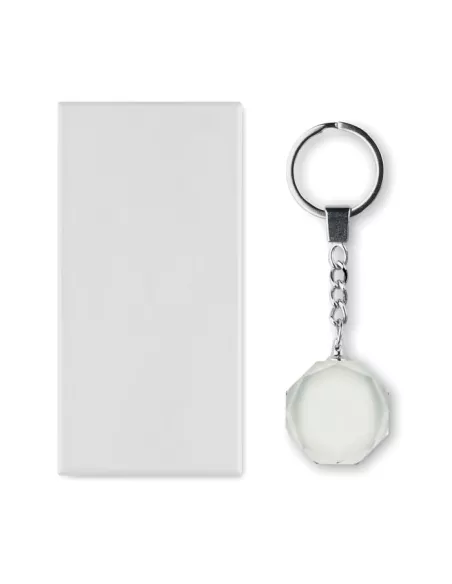 Glass round award key ring ROUNDWARD