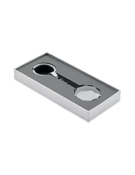 Glass round award key ring ROUNDWARD