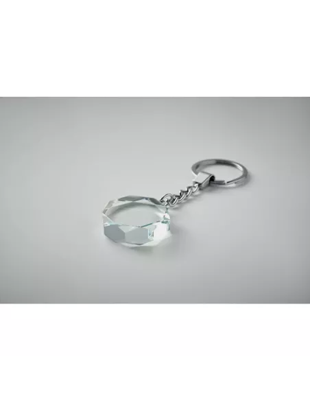 Glass round award key ring ROUNDWARD