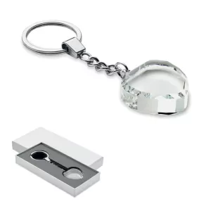 Glass heart award key ring HEARTWARD