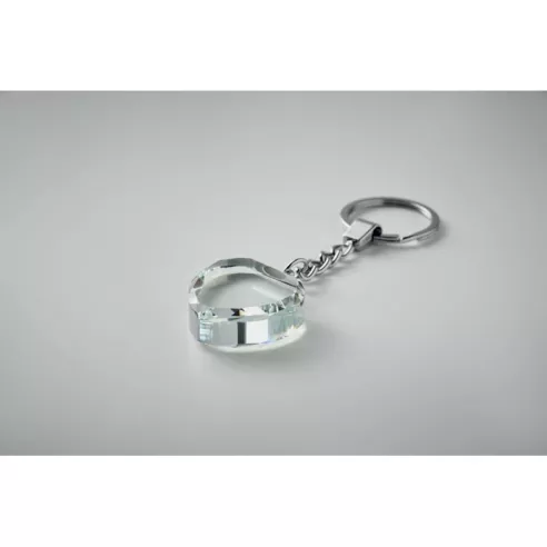 Glass heart award key ring HEARTWARD