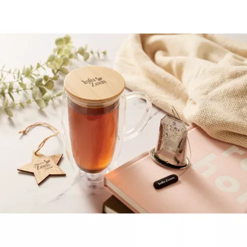 Double wall glass mug 450ml EXISTING NAME