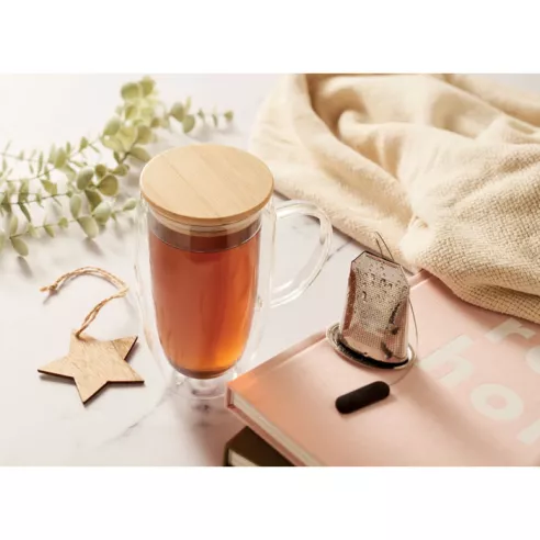 Double wall glass mug 450ml EXISTING NAME