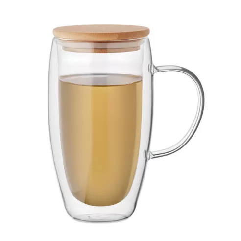 Double wall glass mug 450ml EXISTING NAME