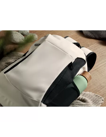 15" soft PU laptop backpack KOROVIN