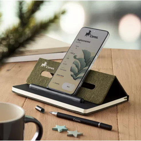 A5 notebook with phone holder RINBOOK