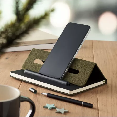 A5 notebook with phone holder RINBOOK