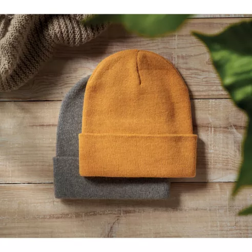 Knitted beanie with cuff BEANIX
