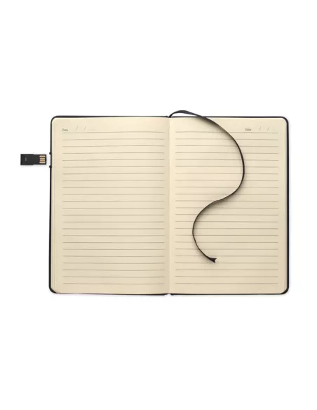 A5 notebook w/ integrated USB USBNOTE