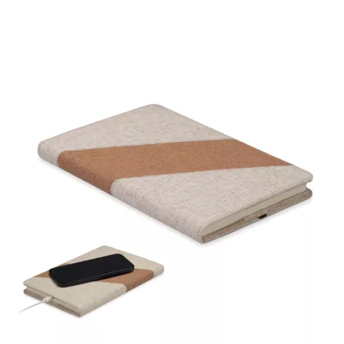 A5 notebook with 15W charger CORTONA