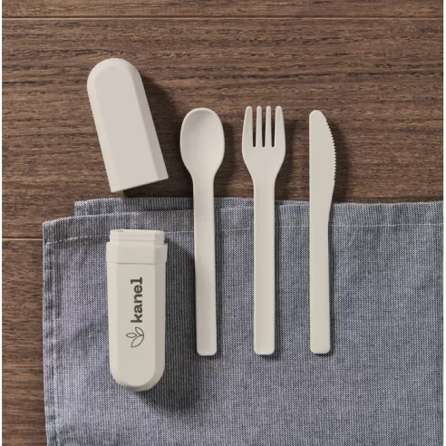 Cutlery set and case in PLA BITEFUL