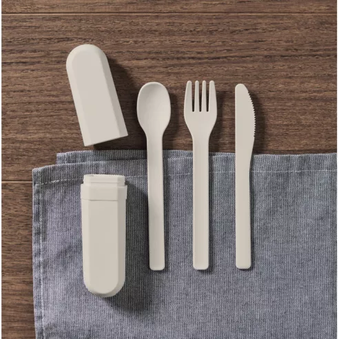 Cutlery set and case in PLA BITEFUL