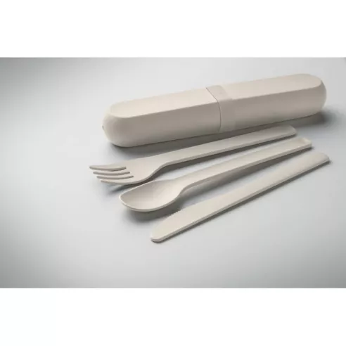 Cutlery set and case in PLA BITEFUL