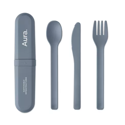 Cutlery set and case in PLA BITEFUL