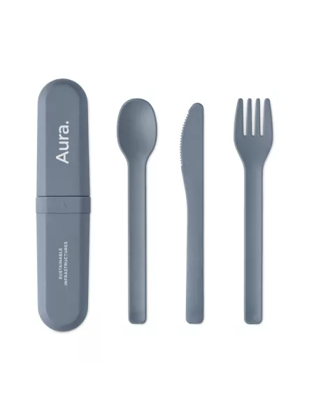 Cutlery set and case in PLA BITEFUL