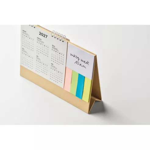 Desk calendar with memo pad CALENDOO