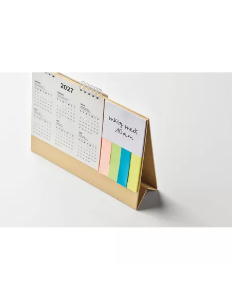 Desk calendar with memo pad CALENDOO