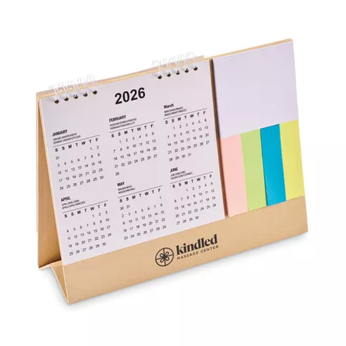 Desk calendar with memo pad CALENDOO
