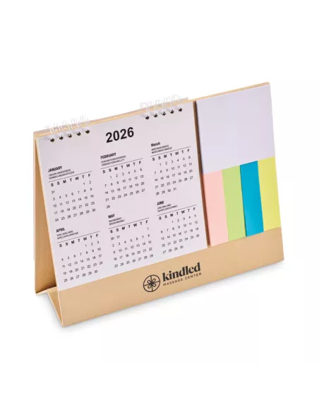 Desk calendar with memo pad CALENDOO
