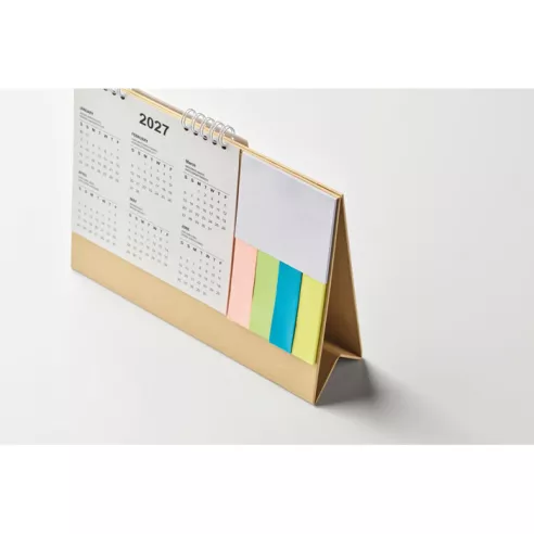 Desk calendar with memo pad CALENDOO
