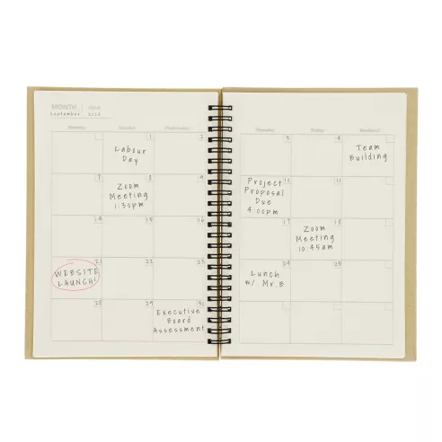 Monthly Planning Notebook Celik