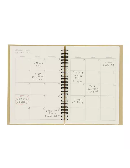 Monthly Planning Notebook Celik