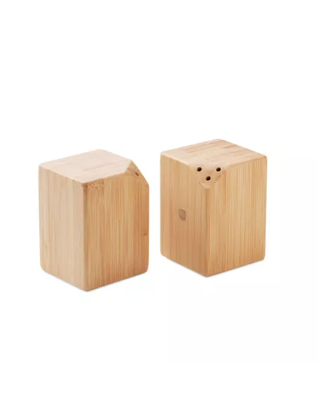 Bamboo salt & pepper set BOTH