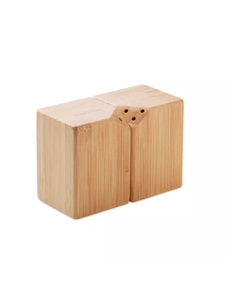 Bamboo salt & pepper set BOTH