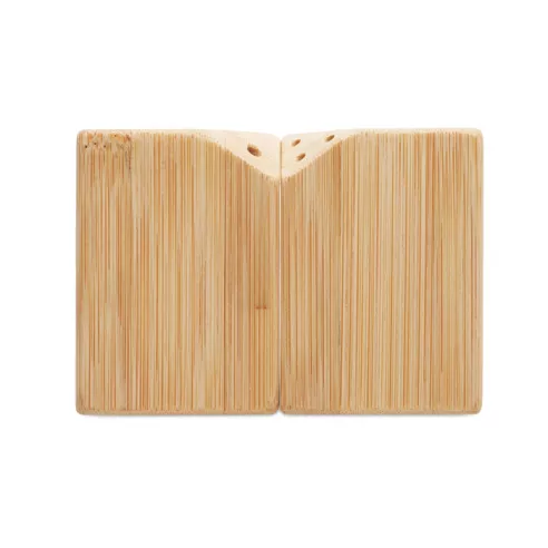 Bamboo salt & pepper set BOTH