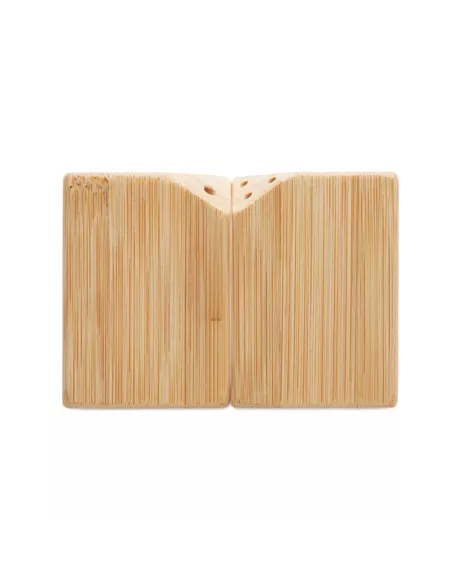 Bamboo salt & pepper set BOTH