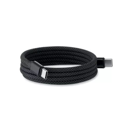 Braided magnetic cable in RPET BRAID
