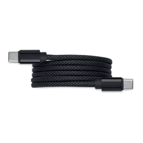 Braided magnetic cable in RPET BRAID