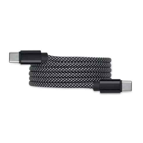 Braided magnetic cable in RPET BRAID