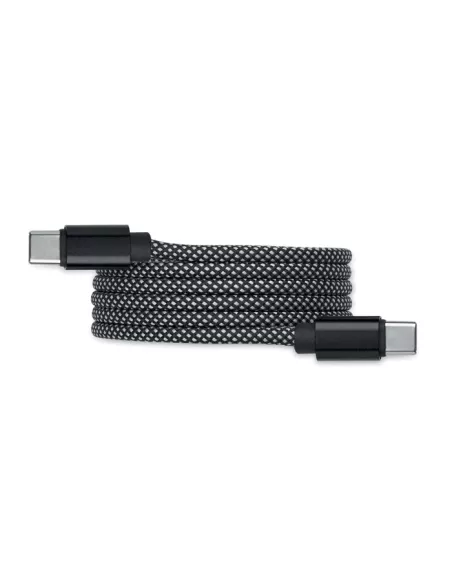 Braided magnetic cable in RPET BRAID