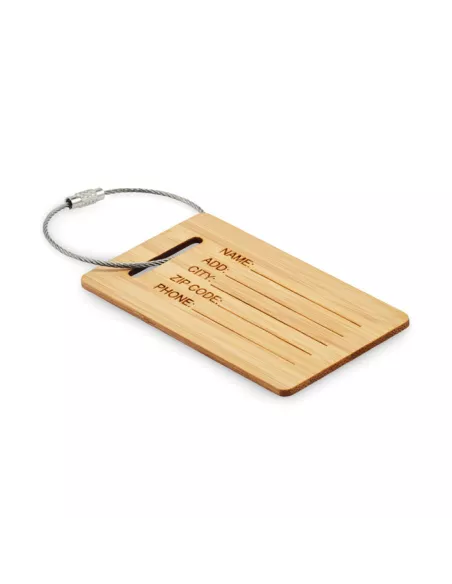 Bamboo luggage tag MIO