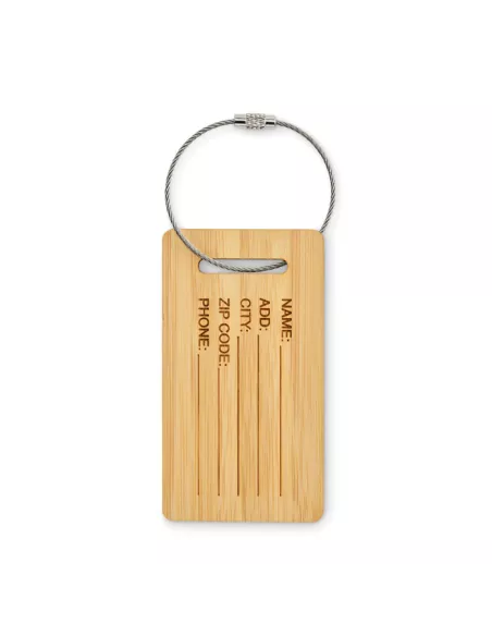 Bamboo luggage tag MIO