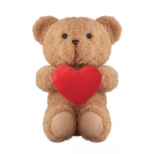 Teddy bear with heart 23cm SNUGGLE