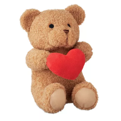 Teddy bear with heart 23cm SNUGGLE