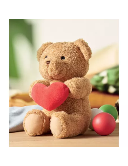 Teddy bear with heart 23cm SNUGGLE