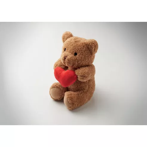 Teddy bear with heart 23cm SNUGGLE