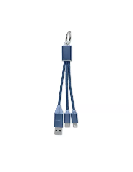 4 in 1 charging cable type C BLUE