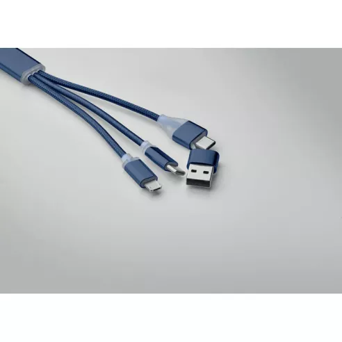 4 in 1 charging cable type C BLUE
