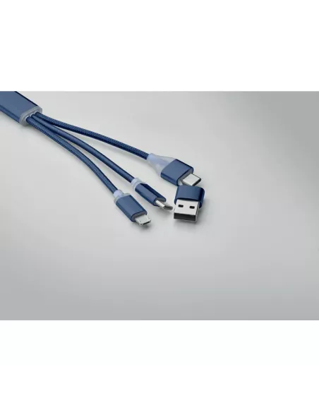 4 in 1 charging cable type C BLUE